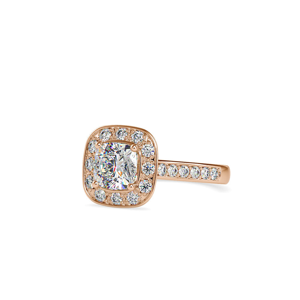 Cushion Majesty Diamond Ring Rose gold