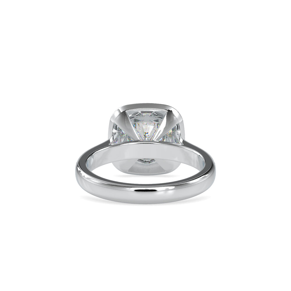 Cushion Majesty Diamond Ring Platinum