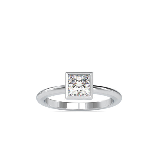 Faith Princess Stone Diamond Ring White gold