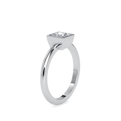 Faith Princess Stone Diamond Ring White gold