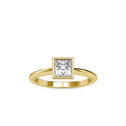 Faith Princess Stone Diamond Ring Yellow gold