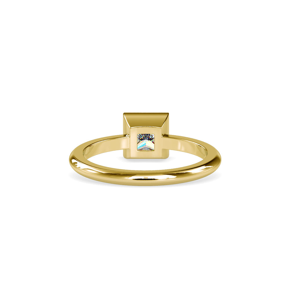 Faith Princess Stone Diamond Ring Yellow gold