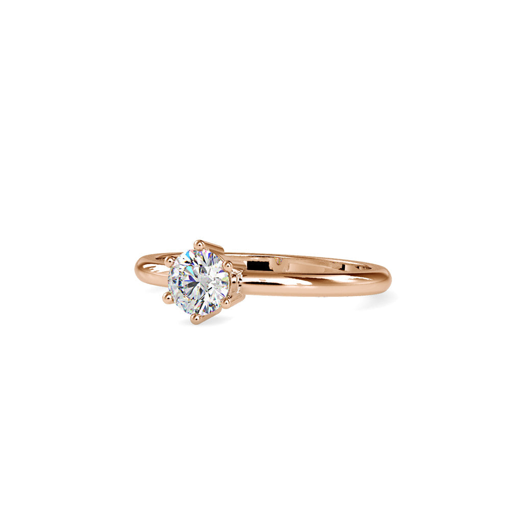 Devotion Diamond Prong Ring Rose gold