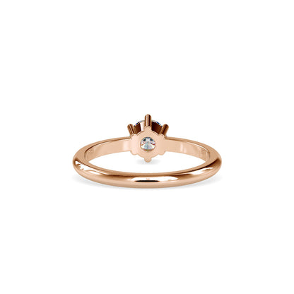 Devotion Diamond Prong Ring Rose gold