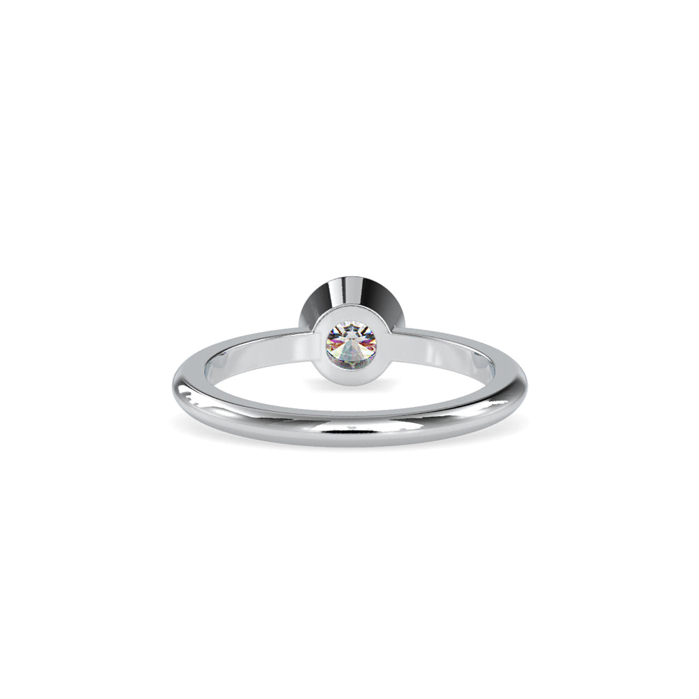 Brilliant Round Cut Diamond Engagement Ring Platinum