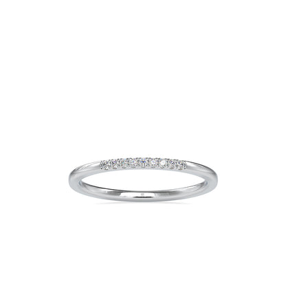 Flora Diamond Open Ring Platinum