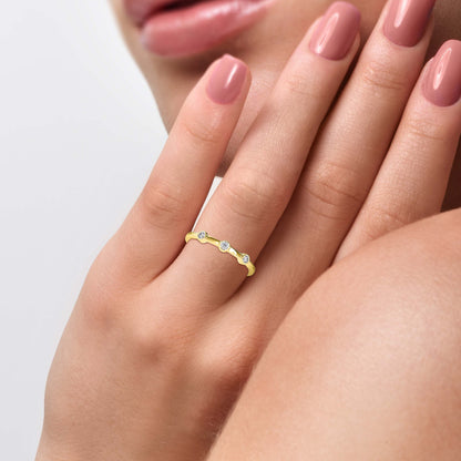 Lucidity Diamond Ring Yellow gold