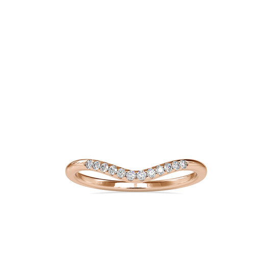 Selena Round Diamond Ring Rose gold