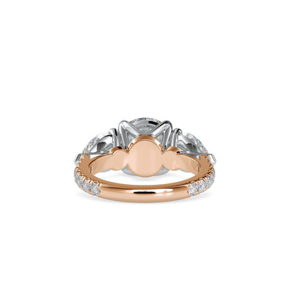 Selene Circle Engagement Ring Rose gold