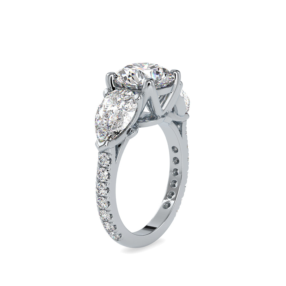 Selene Circle Engagement Ring White gold