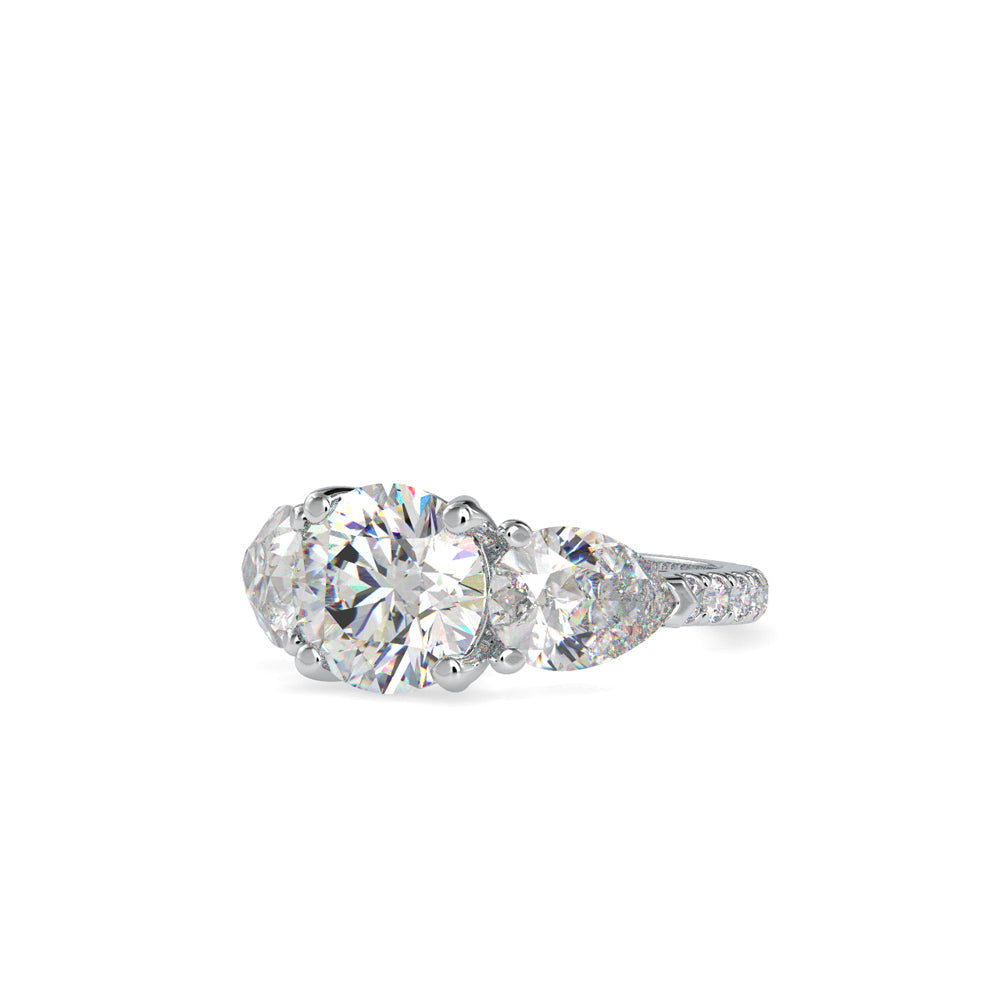 Selene Circle Engagement Ring Platinum