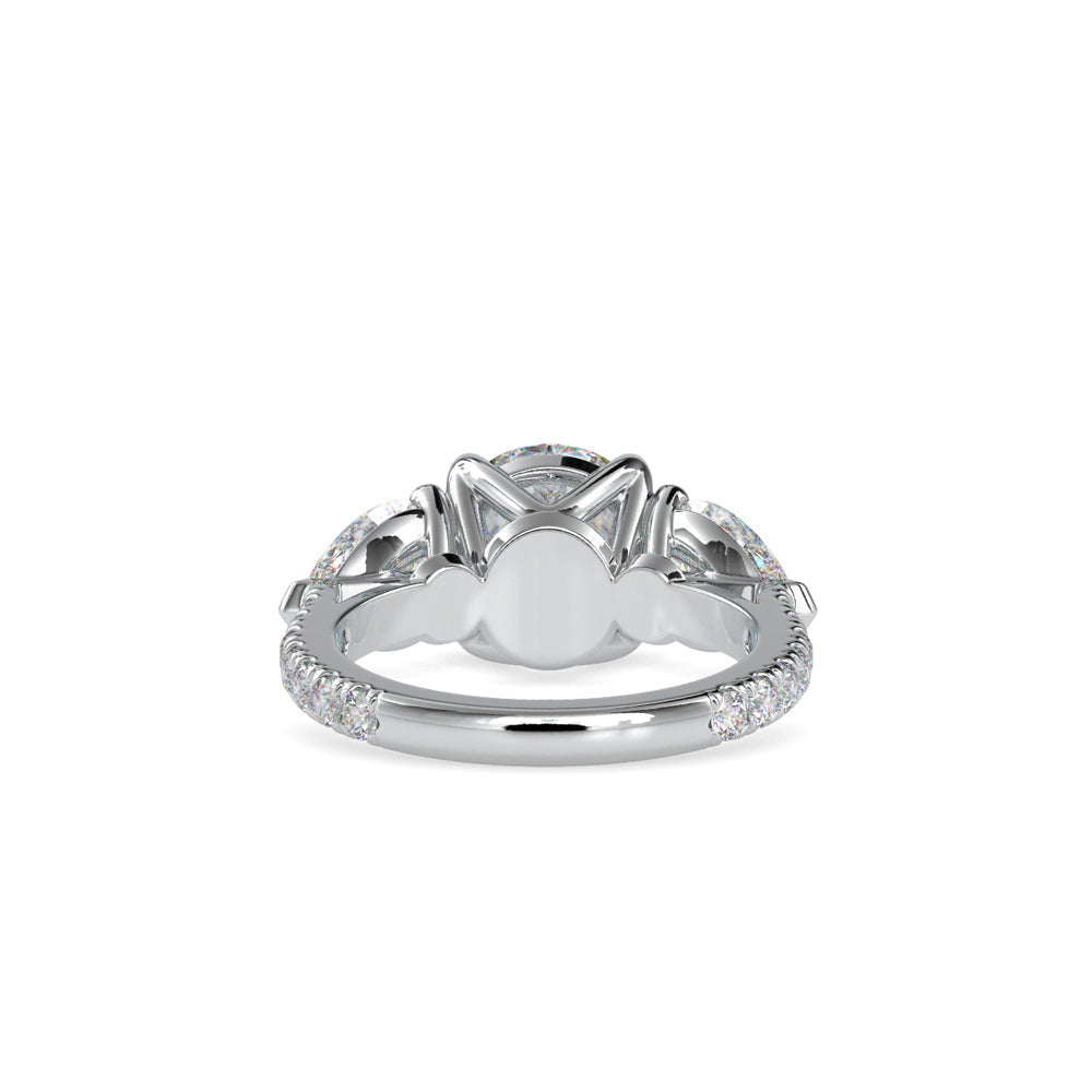 Selene Circle Engagement Ring White gold