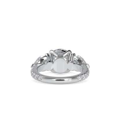 Selene Circle Engagement Ring Platinum