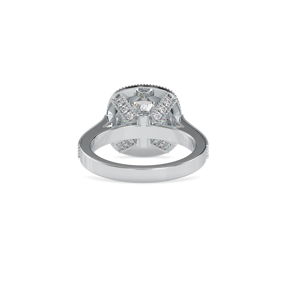 Hope Halo Stone Diamond Ring White gold