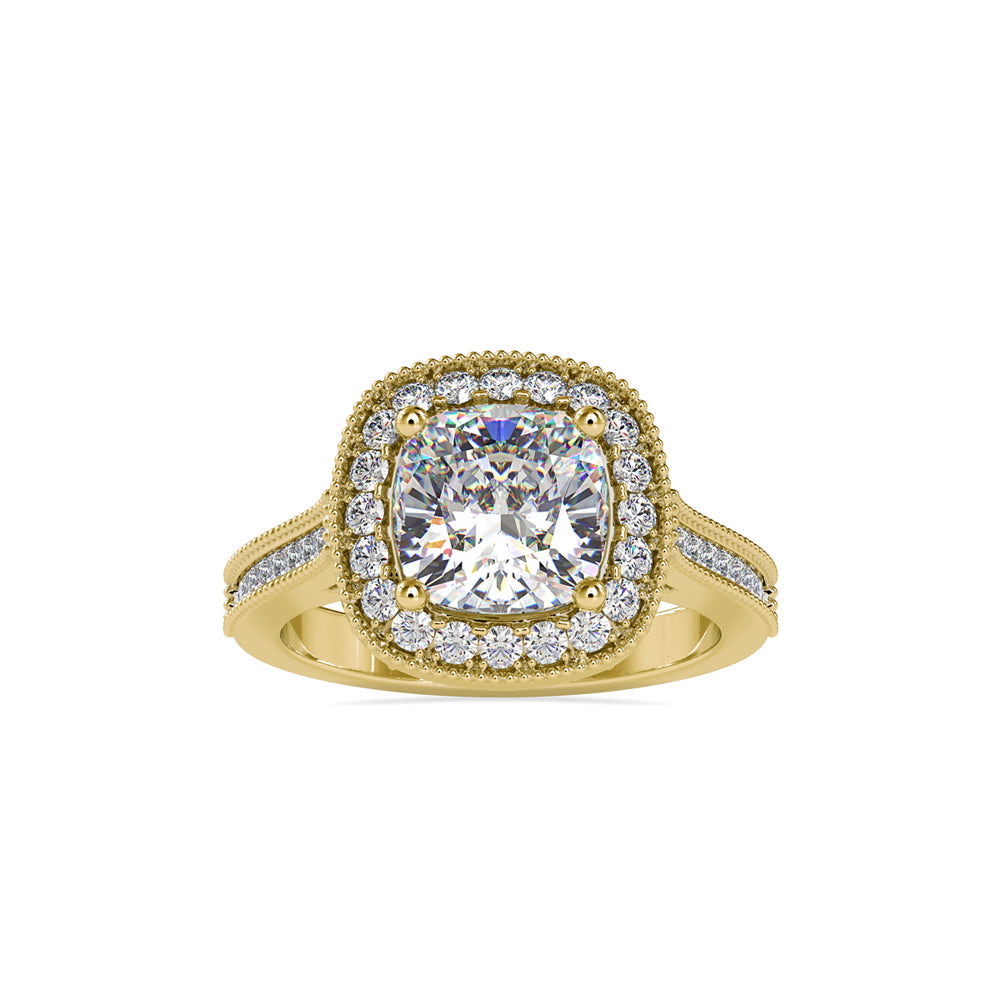 Hope Halo Stone Diamond Ring Yellow gold