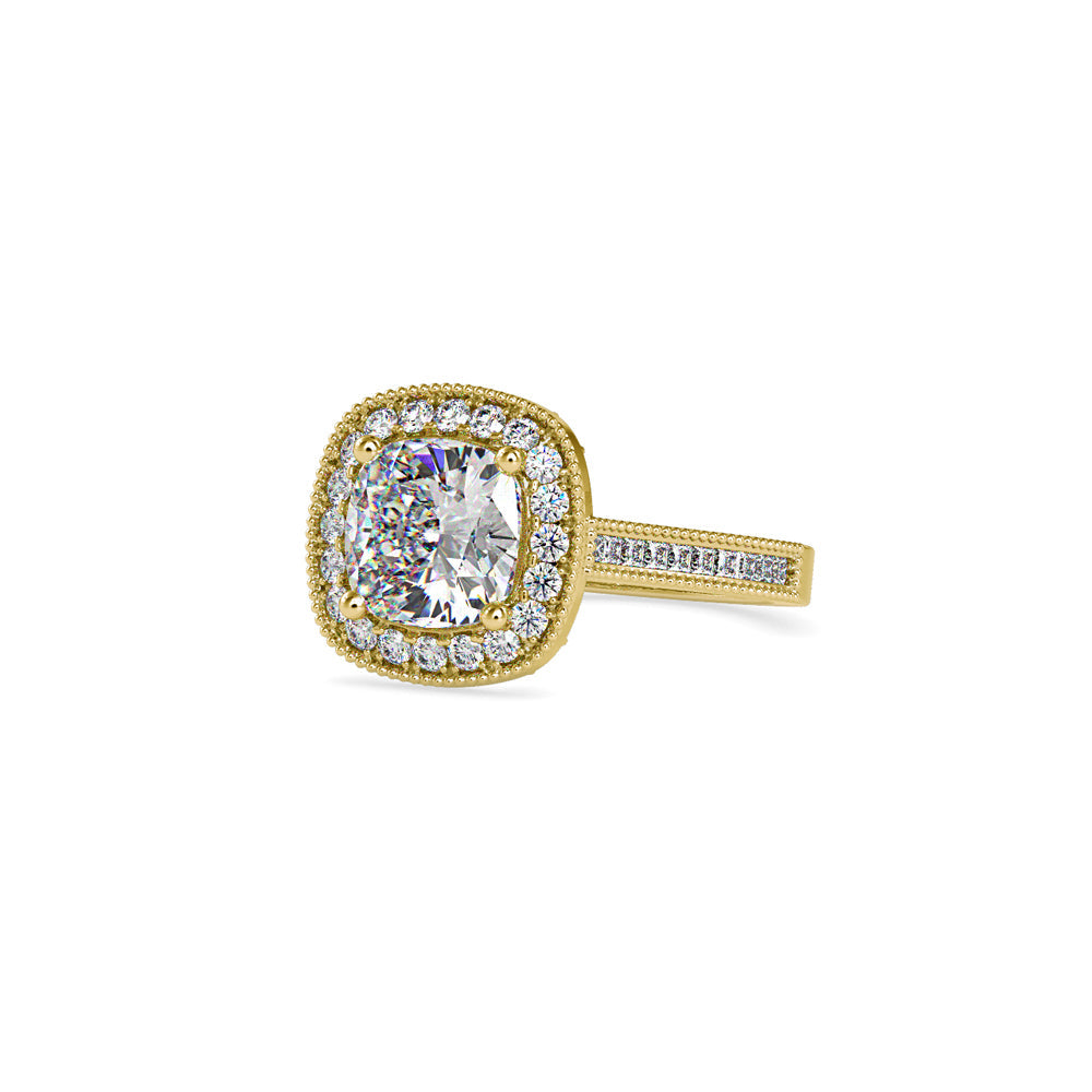 Hope Halo Stone Diamond Ring Yellow gold