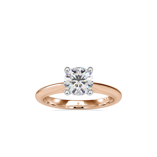 Demetra Diamond Stone Engagement Ring Rose gold