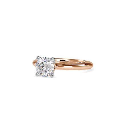 Demetra Diamond Stone Engagement Ring Rose gold