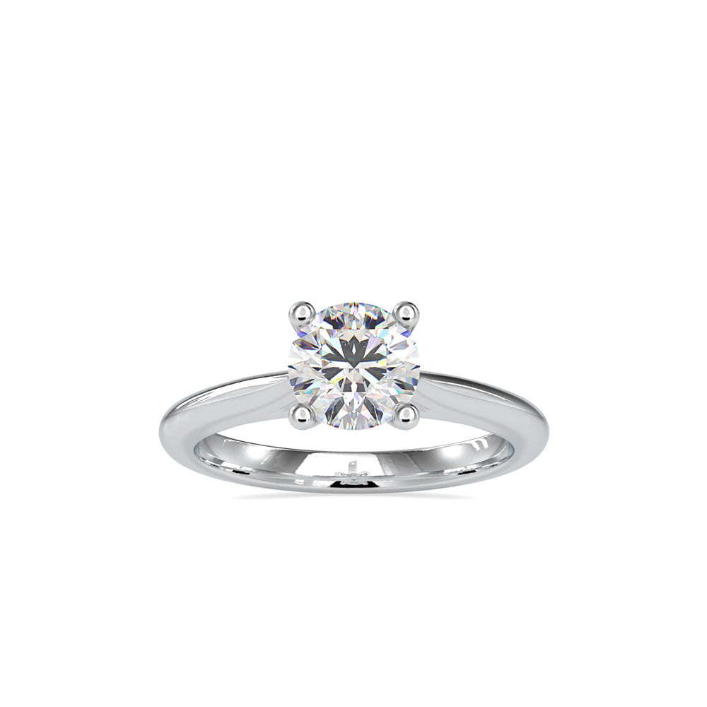 Demetra Diamond Stone Engagement Ring White gold