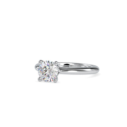 Demetra Diamond Stone Engagement Ring Platinum