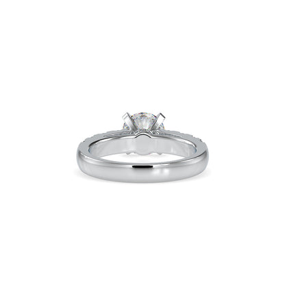 Magna Prong Stone Diamond Ring White gold