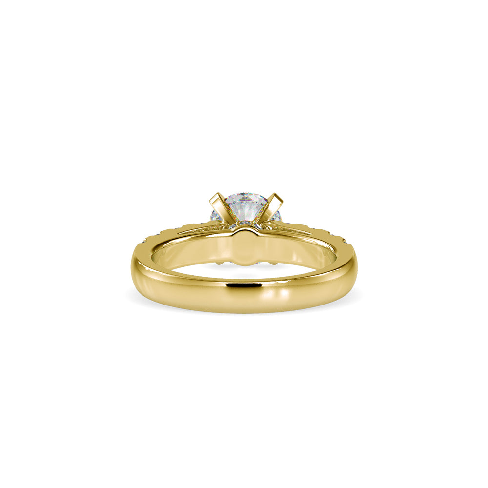 Magna Prong Stone Diamond Ring Yellow gold