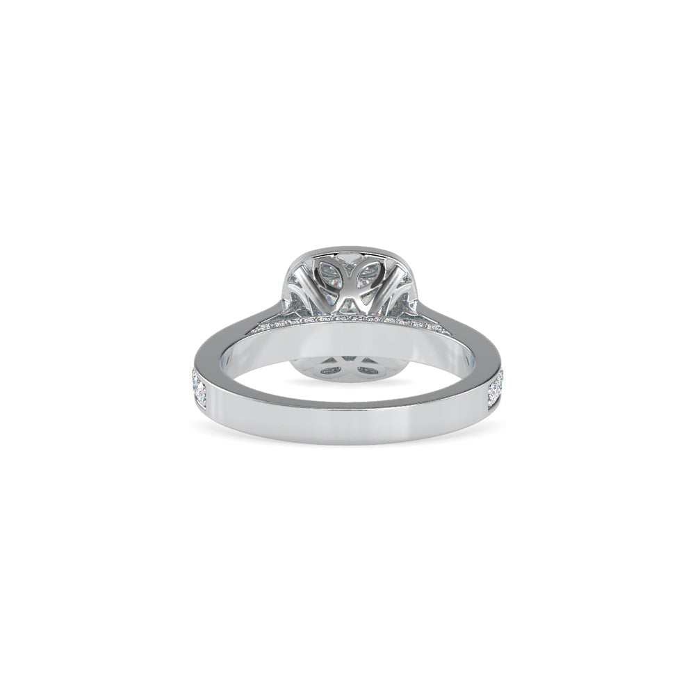 Ace Round Diamond Engagement Ring White gold