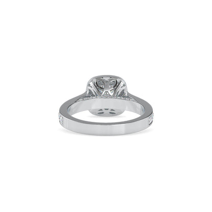 Ace Round Diamond Engagement Ring White gold