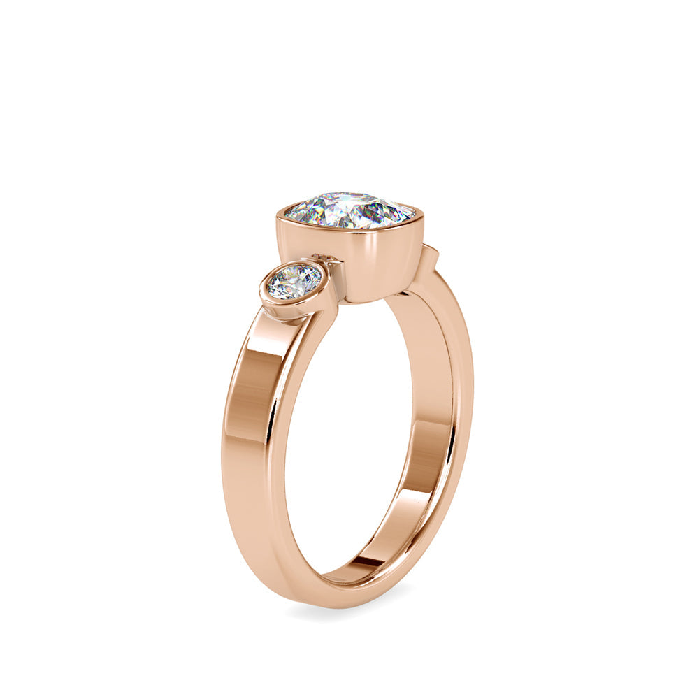 Brig Beast Diamond Engagement Ring Rose gold