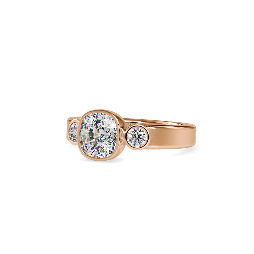 Brig Beast Diamond Engagement Ring Rose gold