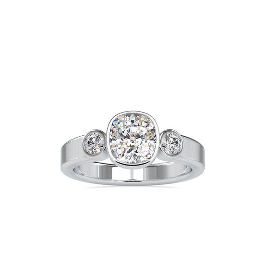 Brig Beast Diamond Engagement Ring White gold