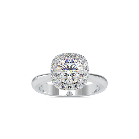 Attic Blox Diamond Engagement Ring Platinum