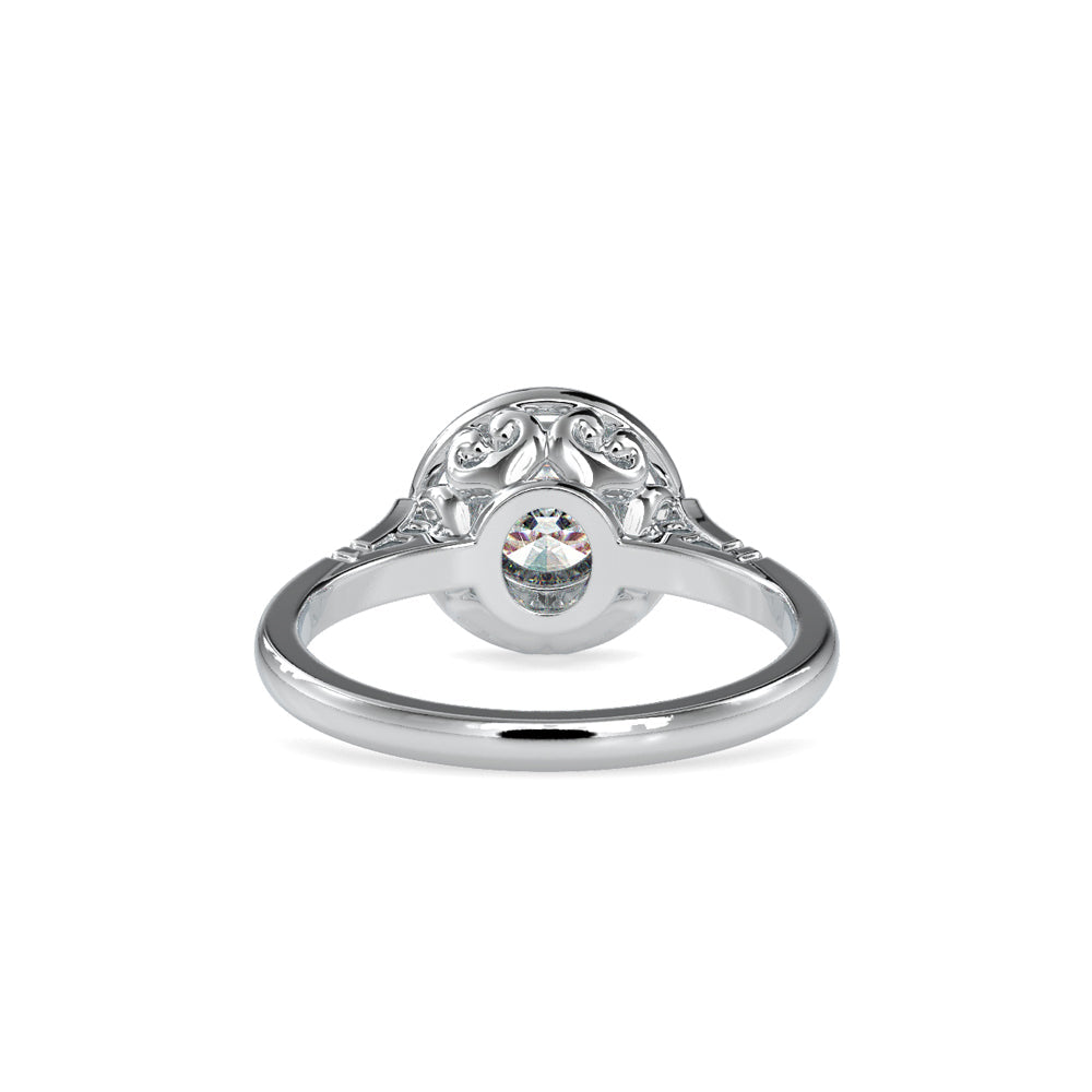 Simply Princy Round Diamond Ring Platinum