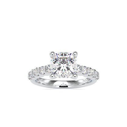 Celestial Cushion Diamond Ring White gold