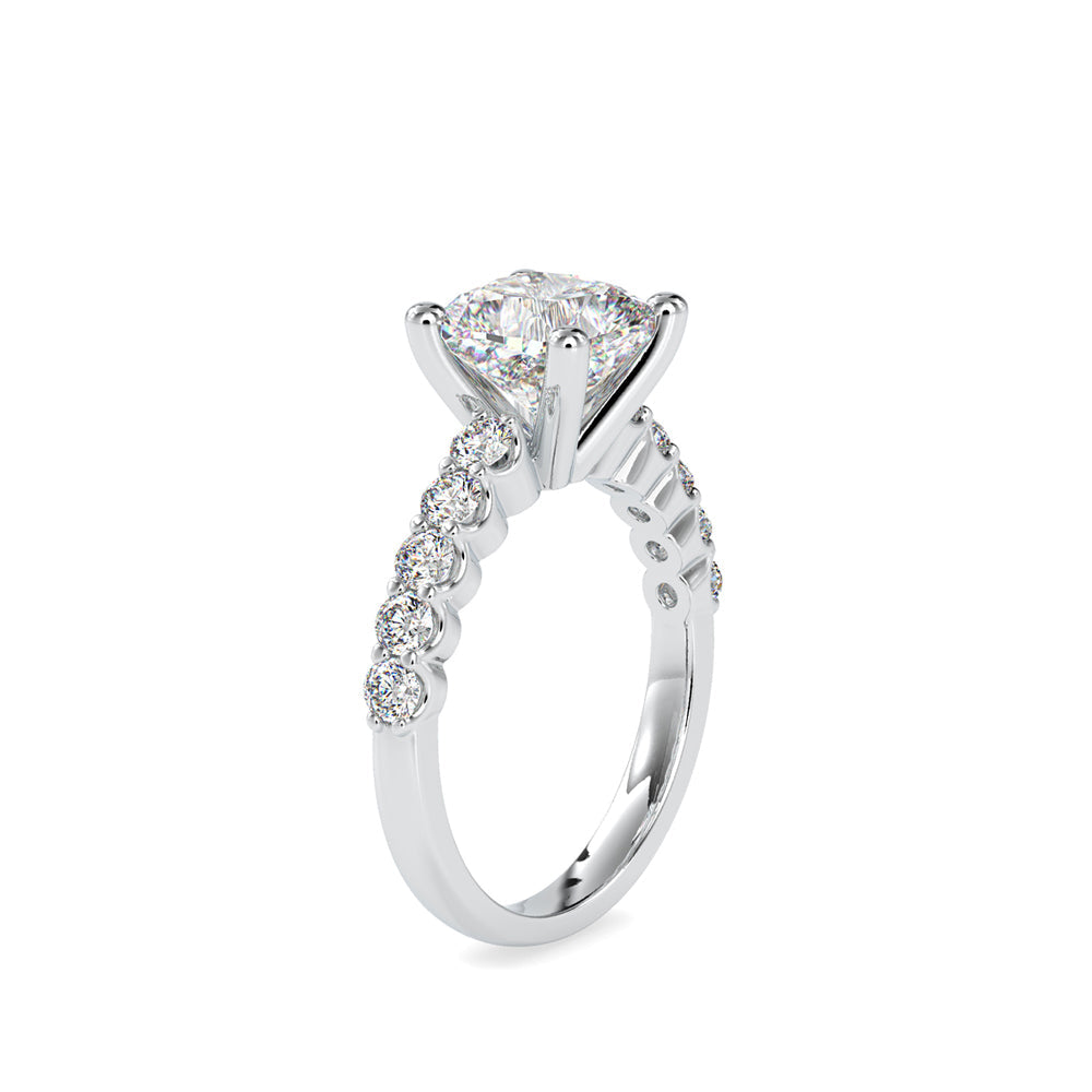 Celestial Cushion Diamond Ring White gold