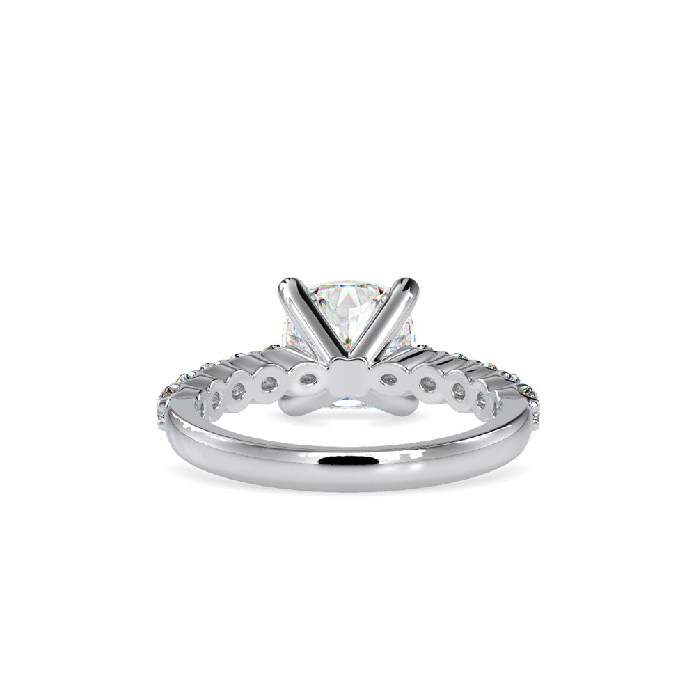 Celestial Cushion Diamond Ring White gold