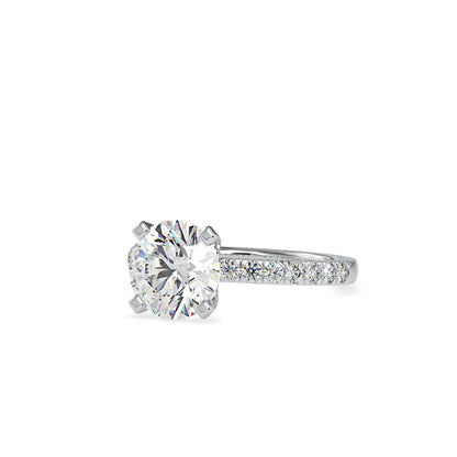 Mary Prong Diamond Ring White gold