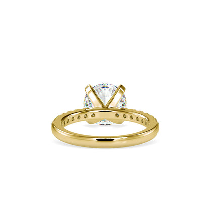 Mary Prong Diamond Ring Yellow gold