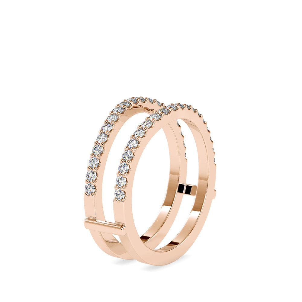 Naptune Diamond Engagement Ring Rose gold