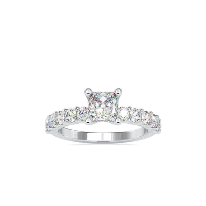 Princess Prong Diamond Ring White gold