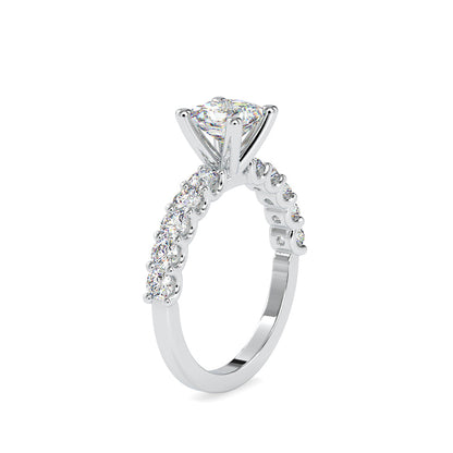 Princess Prong Diamond Ring White gold