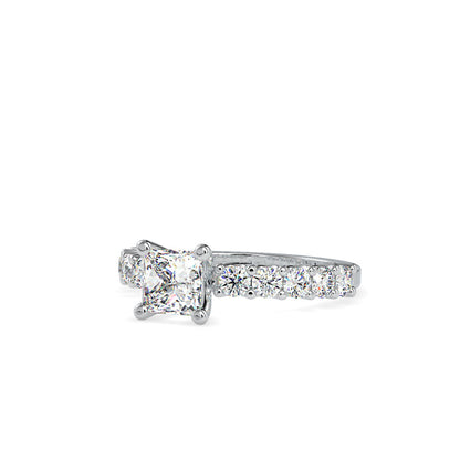 Princess Prong Diamond Ring White gold