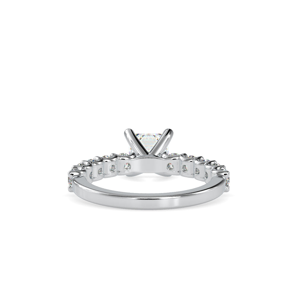 Princess Prong Diamond Ring White gold