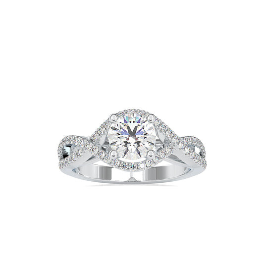 Infinity Prong Diamond Ring Platinum