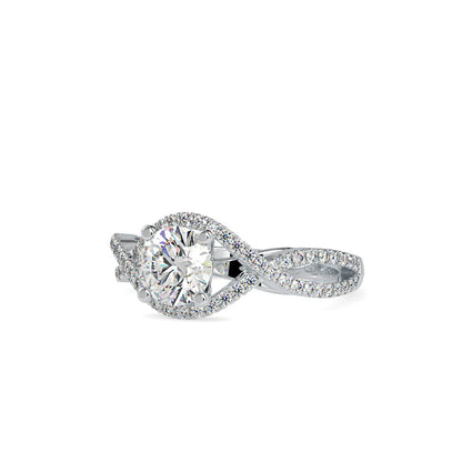 Infinity Prong Diamond Ring White gold