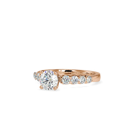 Armelle Diamond prong Engagement Ring Rose gold