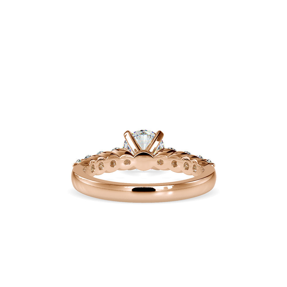 Armelle Diamond prong Engagement Ring Rose gold