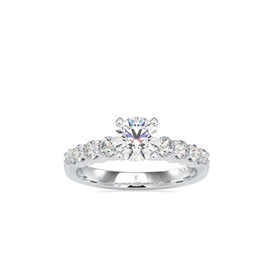 Armelle Diamond prong Engagement Ring White gold