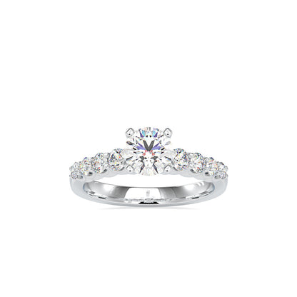 Armelle Diamond prong Engagement Ring Platinum