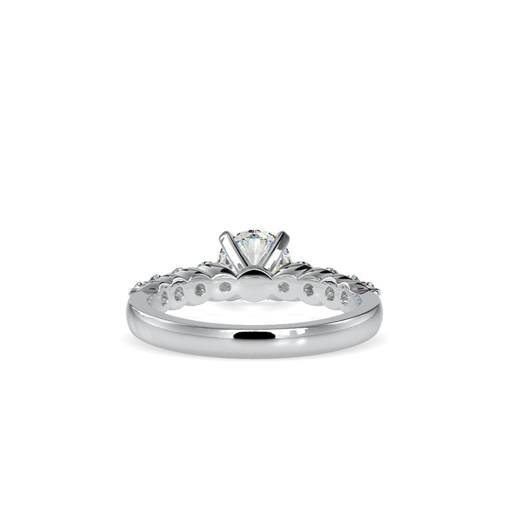 Armelle Diamond prong Engagement Ring White gold